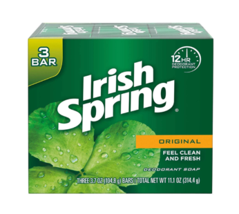 SOAP IRISH SPRING ORIGINAL 100G x 3 bars