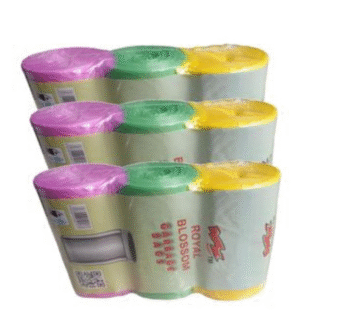 carisma dustbin bags small x3 roll mixed colors