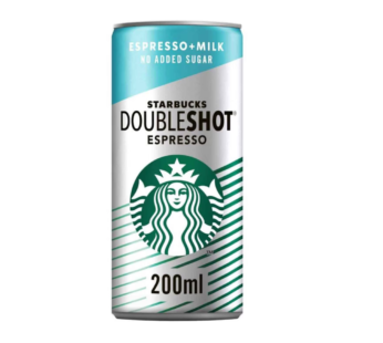 Starbucks Double shot espresso+milk No added sugar