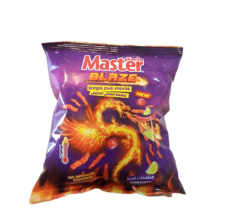 Master chips blaze lemon chilli flavour 42g