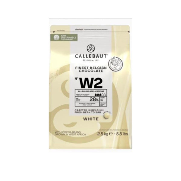 Callebaut white chocolate callets 2.5kg