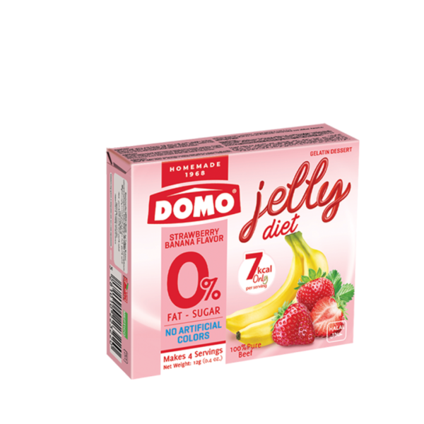 Domo banana & strawberry jelly light