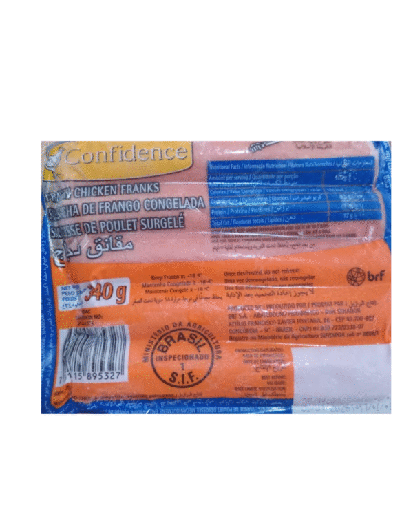 Confidence chicken franks hotdog 340g