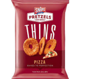 snips pretzels thins pizza