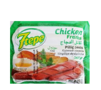 7tepe chicken franks 340g x 10 pieces