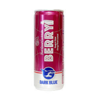 Dark blue energy drink berry 250ml