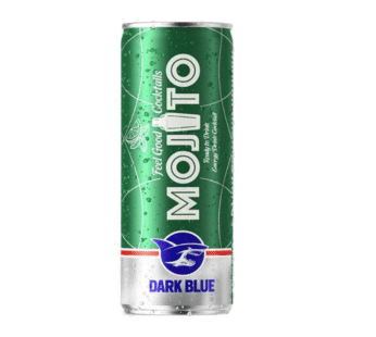Dark blue energy drink mojito 250ml