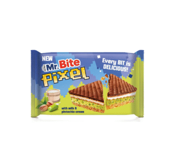 mr bite biscuit with milk and  pistachio cream 22g