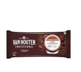 van houten dark chocolate block semi sweet 1kg