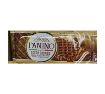 panino cocoa coated in milk chocolate cookie