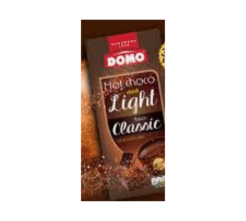 domo classic light hot chocolate x2 sachets