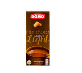 domo light hot chocolate caramel x2 sachets