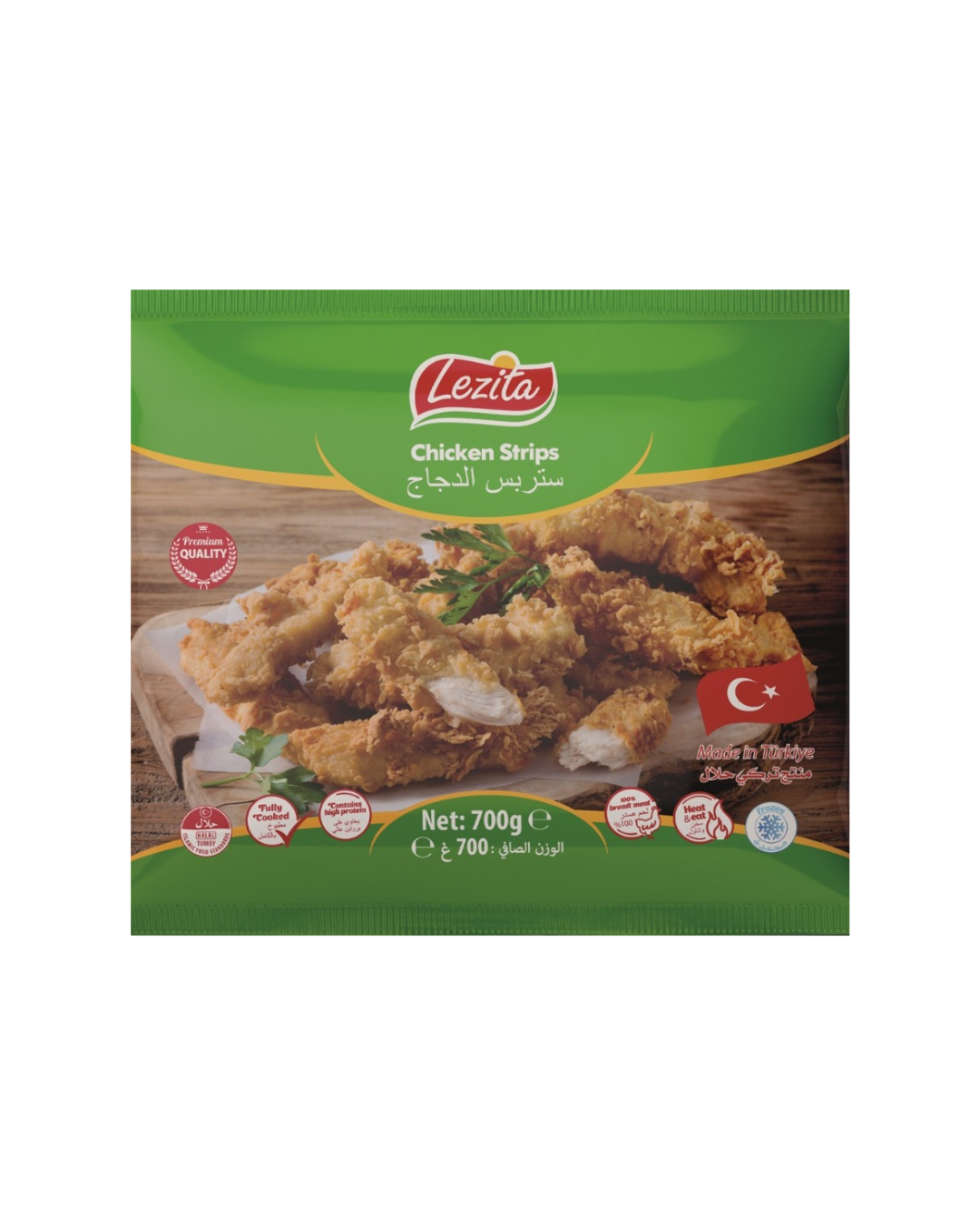 lezita crispy chicken strips 700g