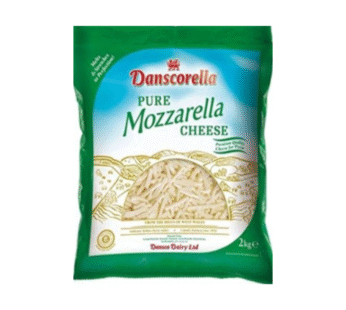 danseorella pure mozarella shredded cheese 2kg