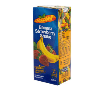 maccaw banana strawberry juice 180ml