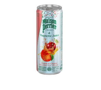 maison perrier can juice peach and cherry 250ml